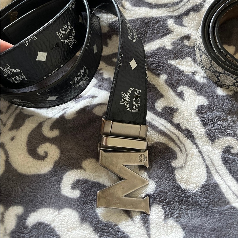 Mens MCM belt from Saks